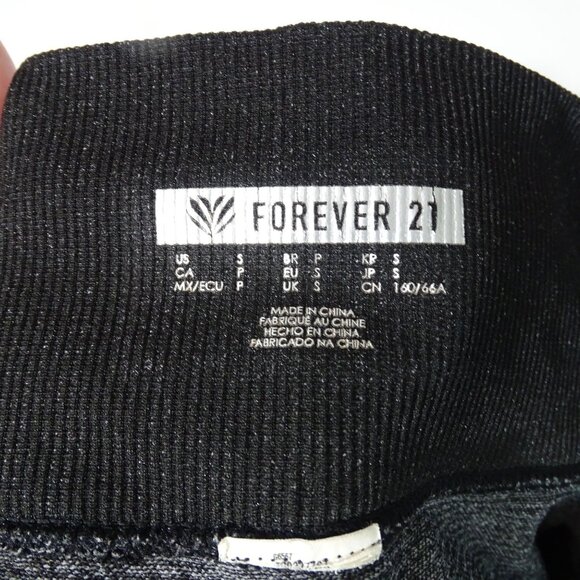 Forever 21 Gradient Fitted Skinny Leggings Women Size S Black Grey - Picture 3 of 6